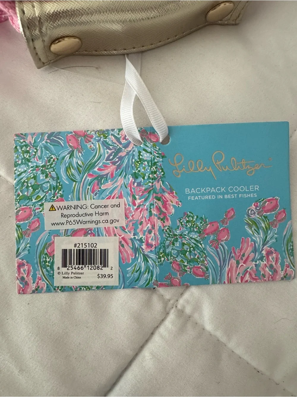 Lilly Pulitzer Cooler Backpack NWT